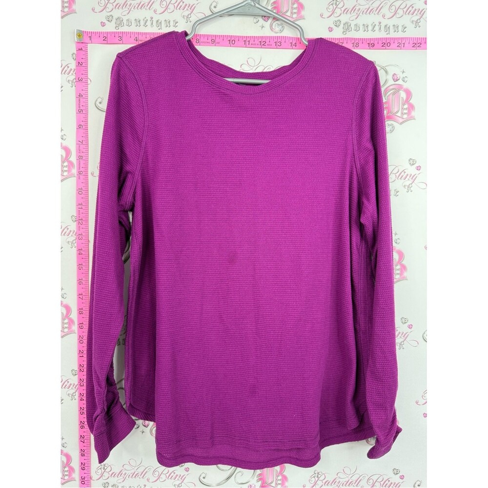 Calvin Klein long sleeve purple Magenta Long-Sleeve Thermal Top
